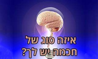 בחן את עצמך: מהו סוג החכמה שיש לך?